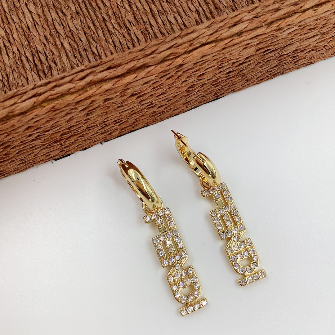 2025 Diamond Logo Earrings