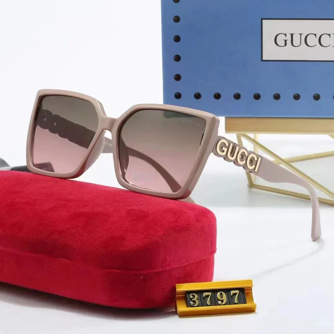 2025 Retro large frame square sunglasses