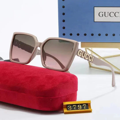 2025 Retro large frame square sunglasses