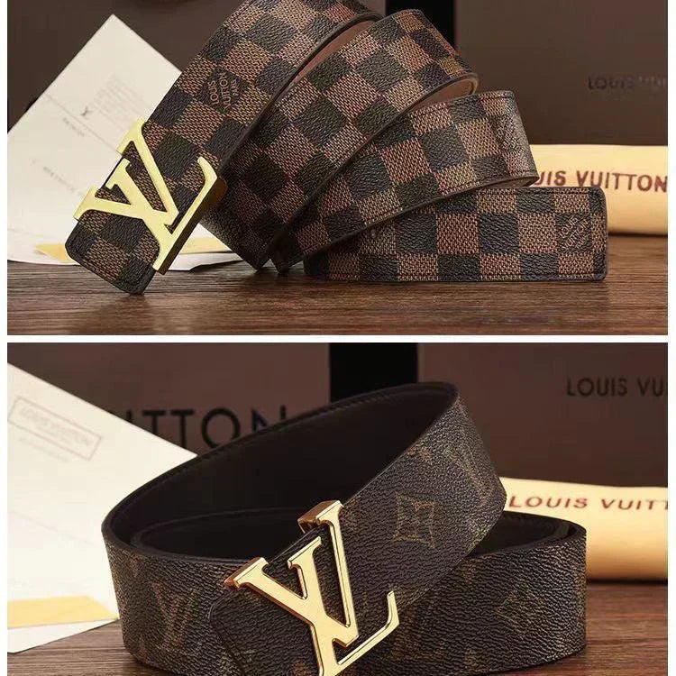 2025 3 Colors printed letter leather belt