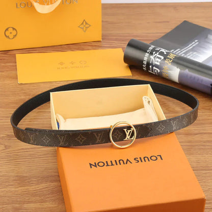 2025 Reversible Solid Calfskin Belt Width 2.0cm