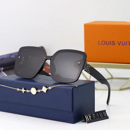 2025 Sunglasses  Large frame UV protection sunglasses