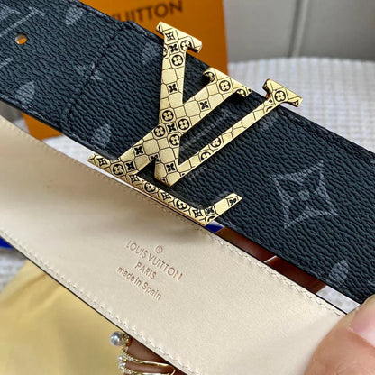 2025 Double-faced calfskin belt width 4.0