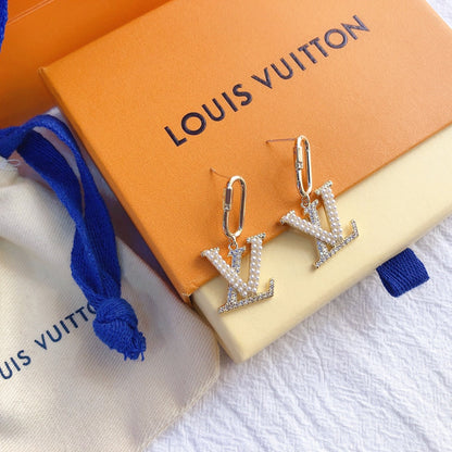 2025 Pearl and Diamond Drop Earrings
