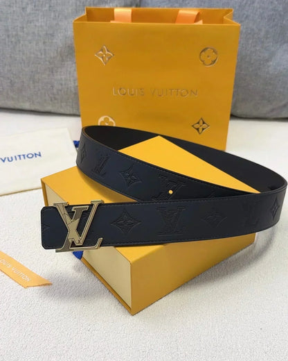 2025 belt Double-faced calfskin belt, 40 mm wide