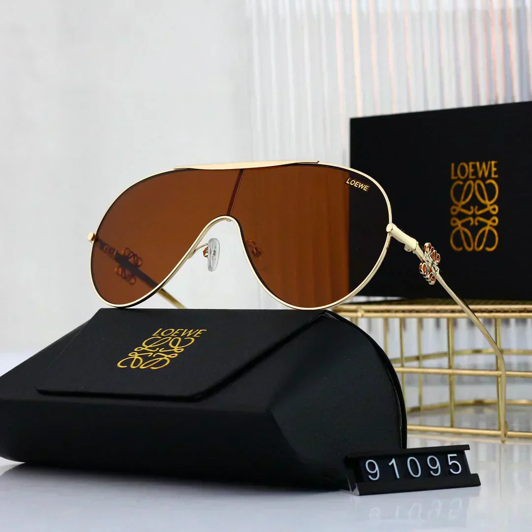LOEWE Oval round frame sunglasses