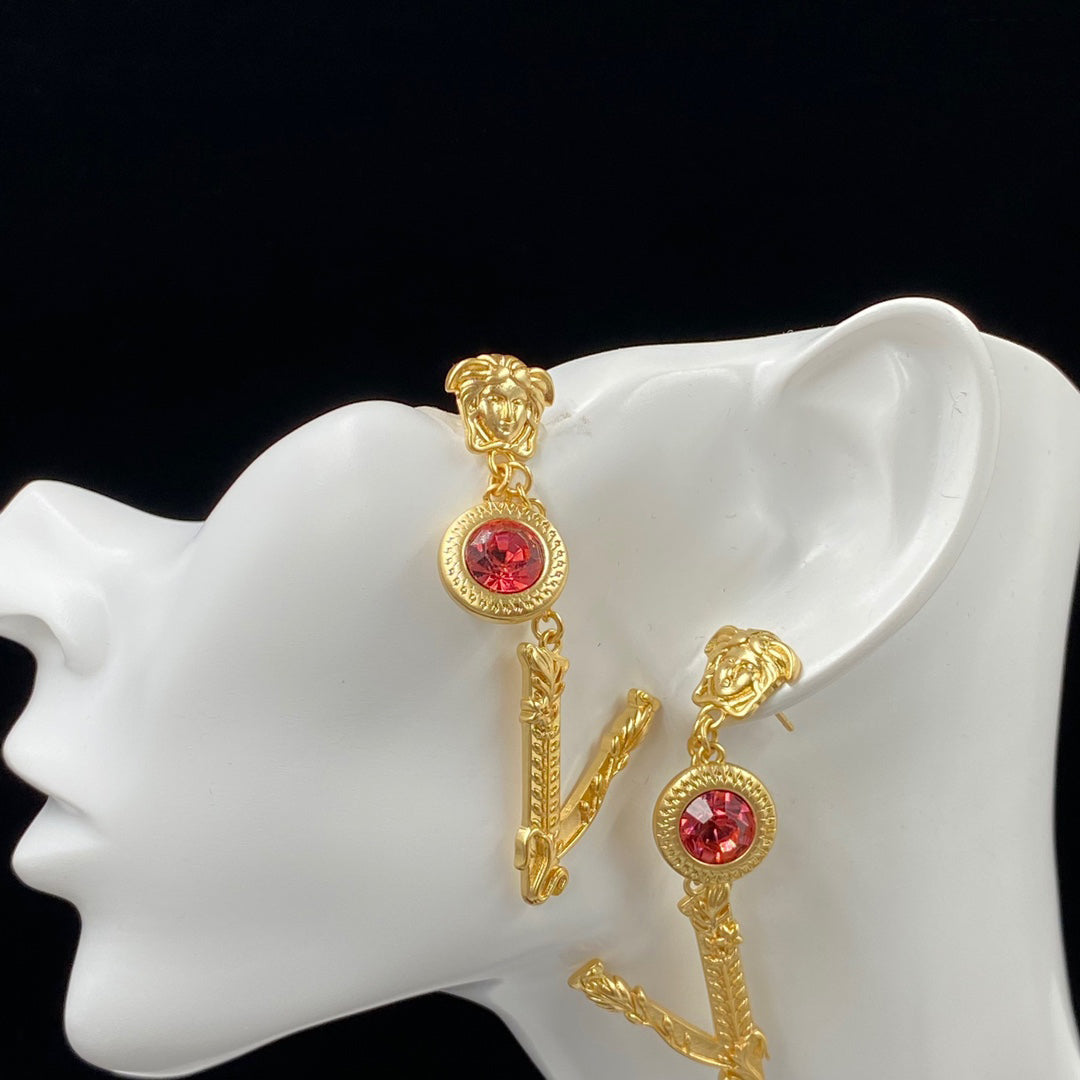 2025 Medusa Drop Diamond Earrings