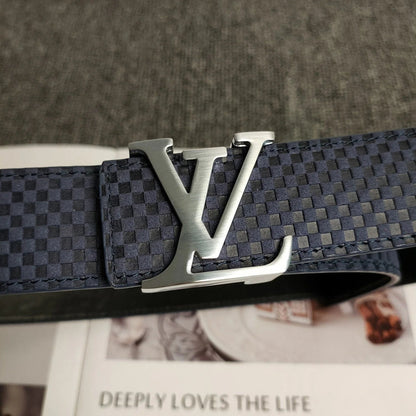 2025 3 Colors  Blue Leather Belt