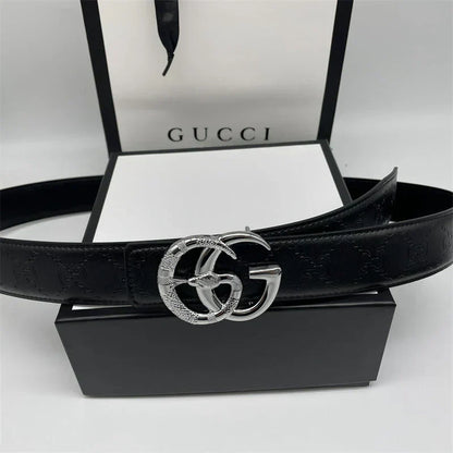 2025 Printed Letter Leather Belt
