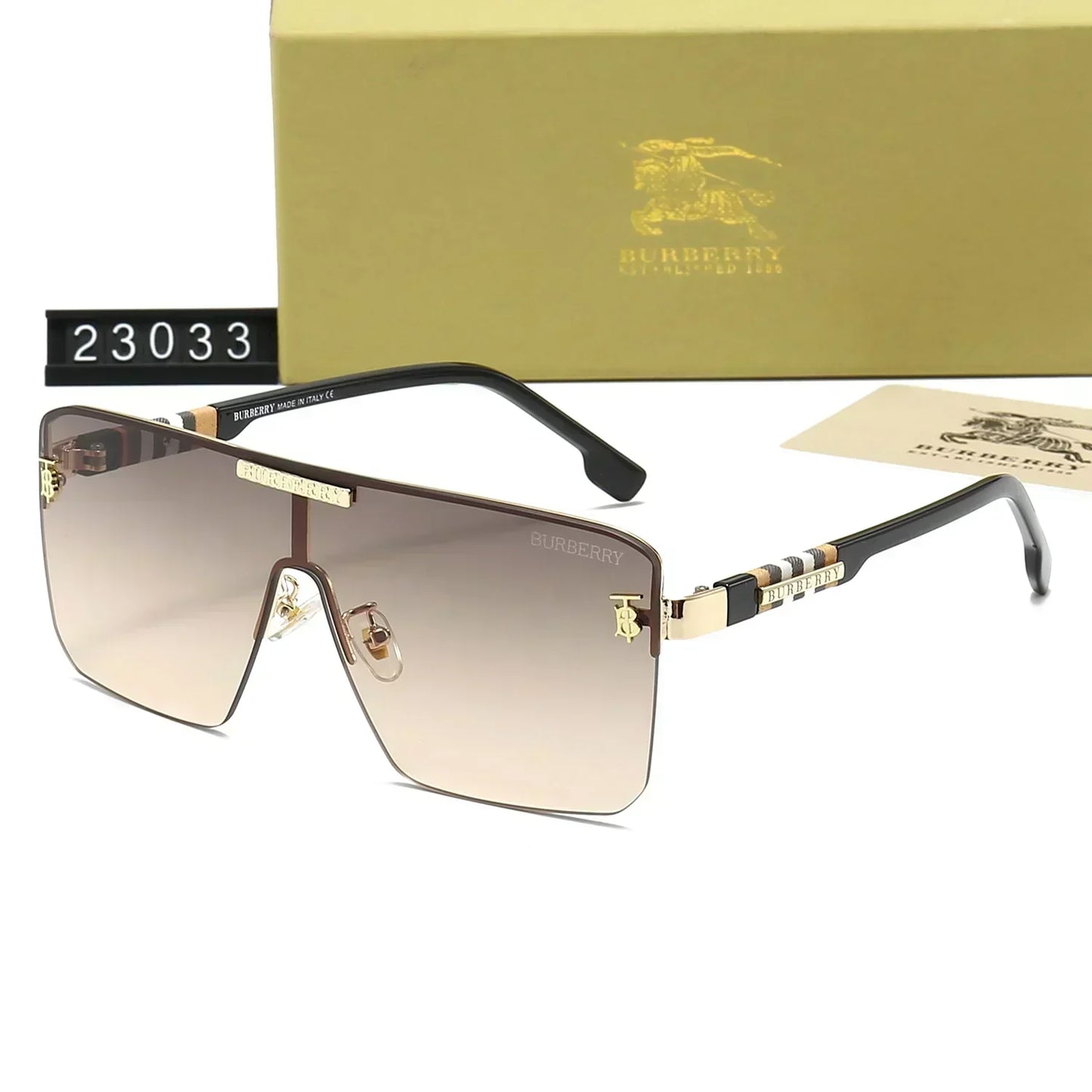 2025 One-Piece Checkered HD Sunglasses 23033