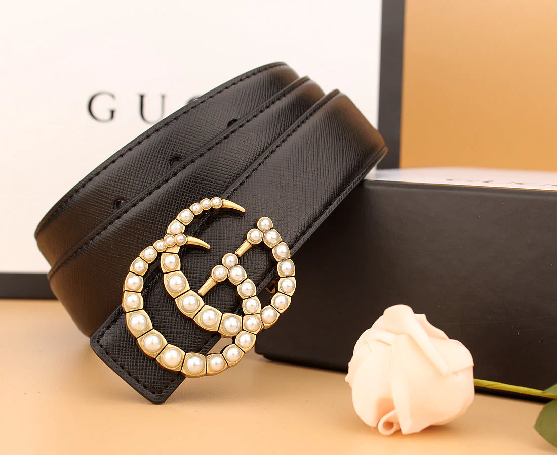 2025 2 styles of  double  pearl belt