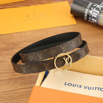 2025 Reversible Solid Calfskin Belt Width 2.0cm
