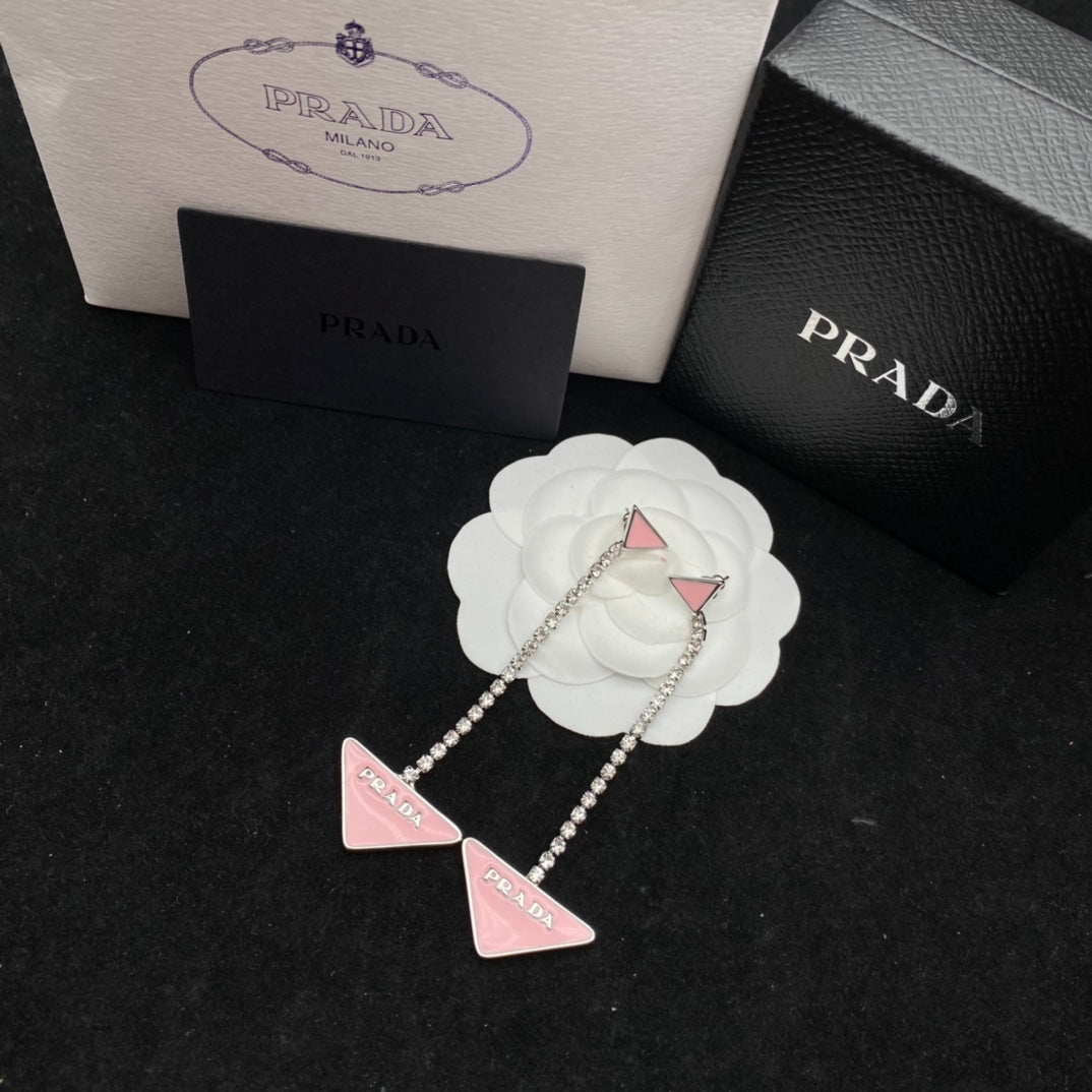 2025 Triangle Epoxy Diamond Earrings
