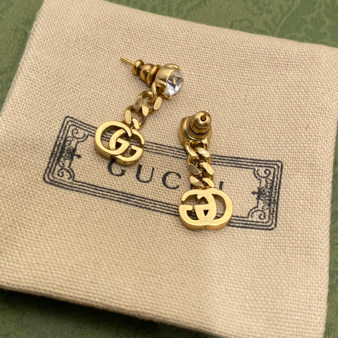 2025 Crystal Diamond Chain Earrings