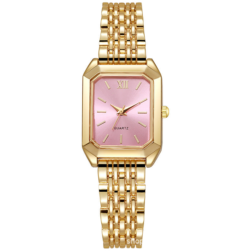 Foreign trade cross-border popular fashion watch square hot-selling women's quartz watch student simple scale women's watch