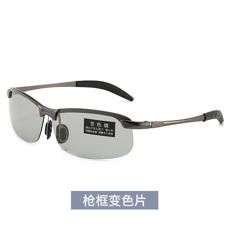 Smart light-changing glasses, sunglasses for men's day and night driving, automatic color-changing polarized driver driving