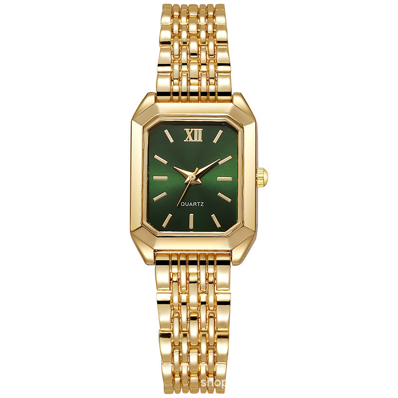 Foreign trade cross-border popular fashion watch square hot-selling women's quartz watch student simple scale women's watch