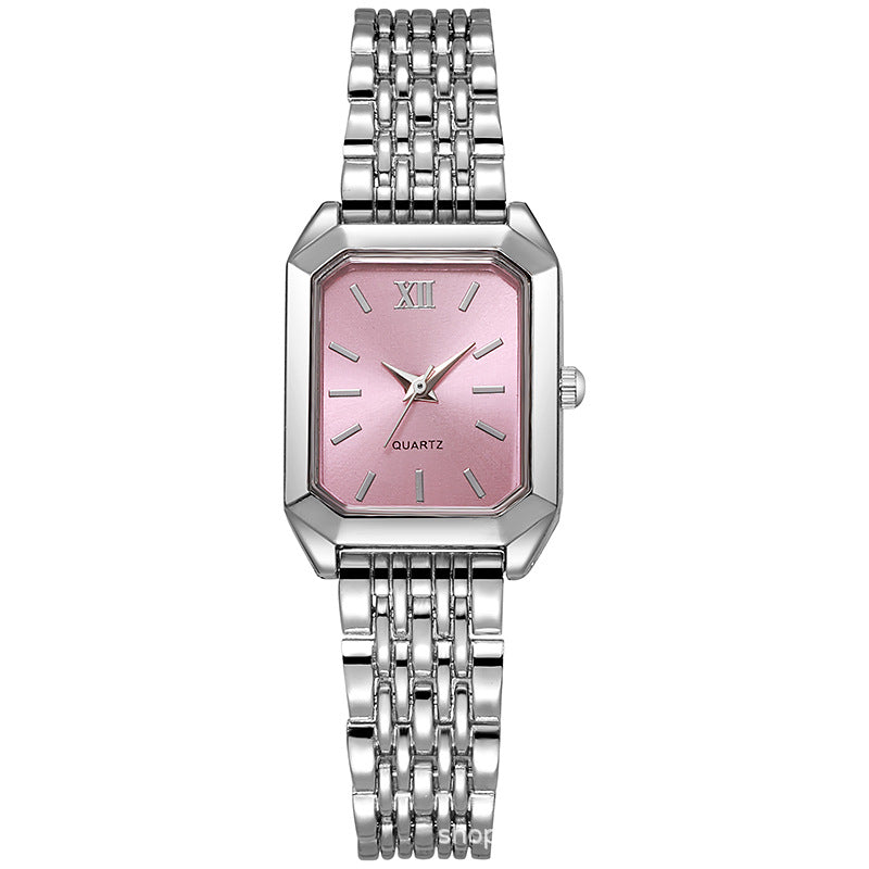 Foreign trade cross-border popular fashion watch square hot-selling women's quartz watch student simple scale women's watch