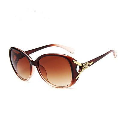 2026 new women's sunglasses trendy fashion large frame sunscreen sunglasses vacation retro sunglasses
