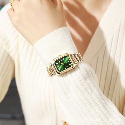 Foreign trade cross-border popular fashion watch square hot-selling women's quartz watch student simple scale women's watch