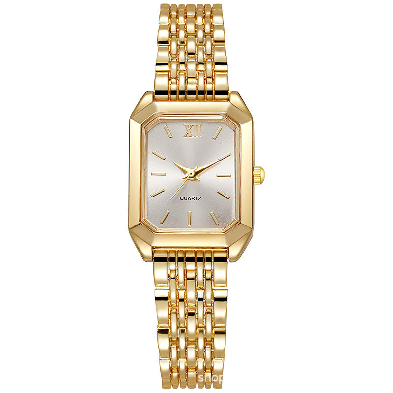 Foreign trade cross-border popular fashion watch square hot-selling women's quartz watch student simple scale women's watch