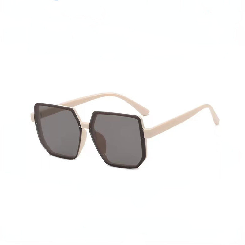 New retro sunglasses, sunshade and sunscreen, women's high-end sunglasses, cross-border popular men's street shooting versatile sunglasses