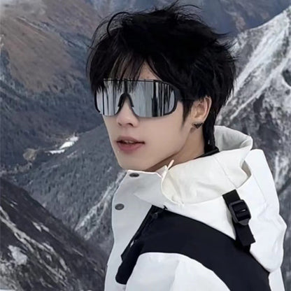 American outdoor sports cycling eye protection glasses mountaineering night riding large frame one-piece windproof sand sunglasses men's and women's models