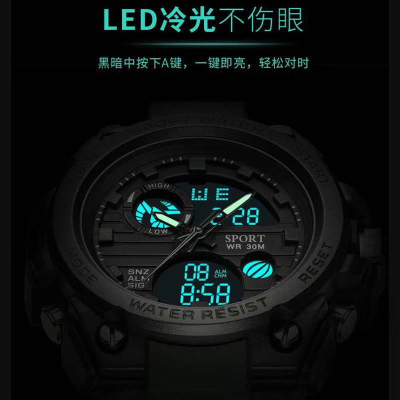 Foreign trade cross-border electronic watch ins high value handsome junior high school students multi-functional youth outdoor sports