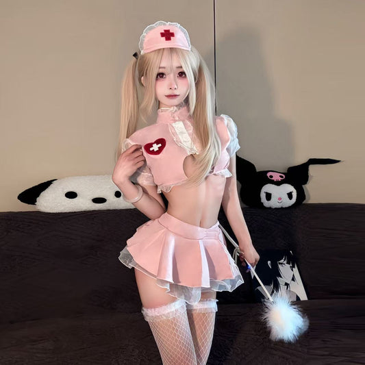 听澜情趣内衣性感可爱护士服角色扮演镂空制服诱惑女免脱纯欲