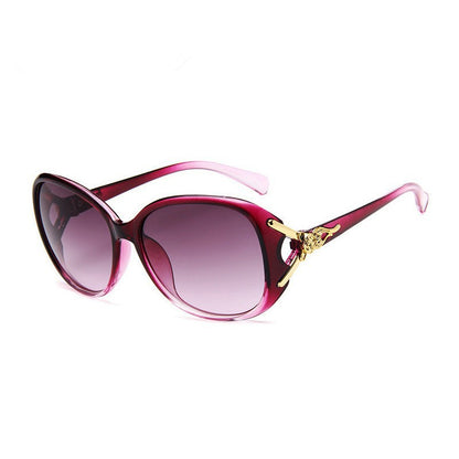 2026 new women's sunglasses trendy fashion large frame sunscreen sunglasses vacation retro sunglasses