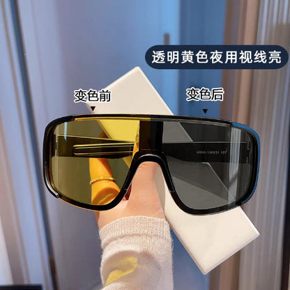 American outdoor sports cycling eye protection glasses mountaineering night riding large frame one-piece windproof sand sunglasses men's and women's models