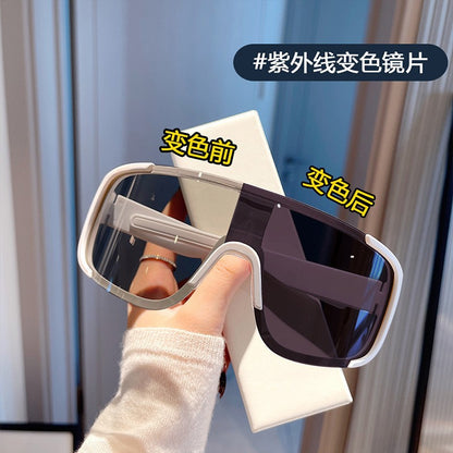 American outdoor sports cycling eye protection glasses mountaineering night riding large frame one-piece windproof sand sunglasses men's and women's models