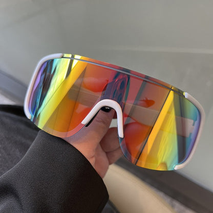 American outdoor sports cycling eye protection glasses mountaineering night riding large frame one-piece windproof sand sunglasses men's and women's models