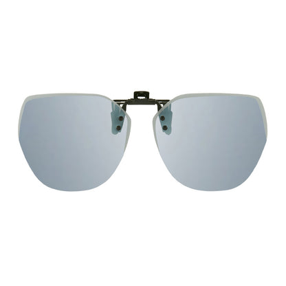 2025 new upturned sunglasses polarizing clips frameless polygonal men's and women's sunglasses clips wholesale 1020