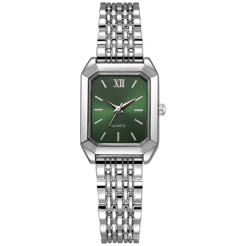 Foreign trade cross-border popular fashion watch square hot-selling women's quartz watch student simple scale women's watch