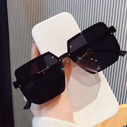 New retro sunglasses, sunshade and sunscreen, women's high-end sunglasses, cross-border popular men's street shooting versatile sunglasses