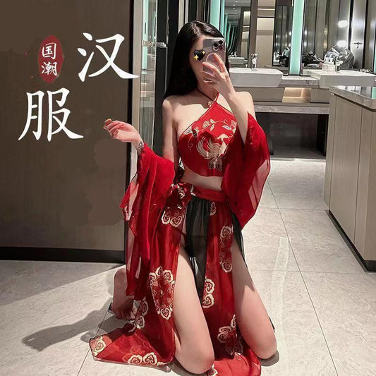 情趣内衣性感汉服旗袍制服床上诱惑勾人激情套装女极度诱惑装