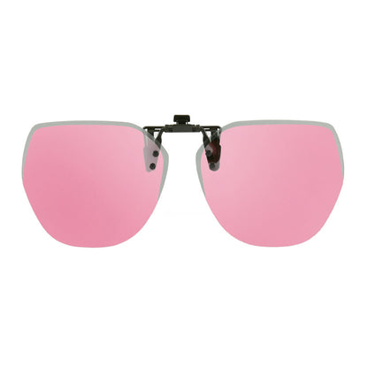 2025 new upturned sunglasses polarizing clips frameless polygonal men's and women's sunglasses clips wholesale 1020