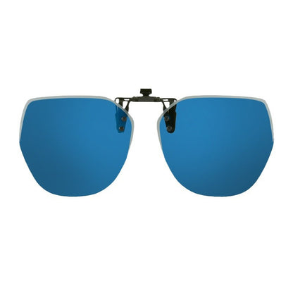 2025 new upturned sunglasses polarizing clips frameless polygonal men's and women's sunglasses clips wholesale 1020