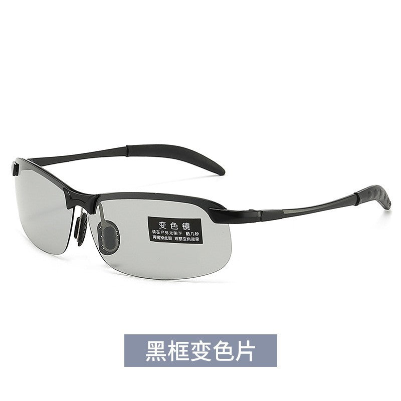 Smart light-changing glasses, sunglasses for men's day and night driving, automatic color-changing polarized driver driving