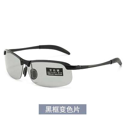 Smart light-changing glasses, sunglasses for men's day and night driving, automatic color-changing polarized driver driving