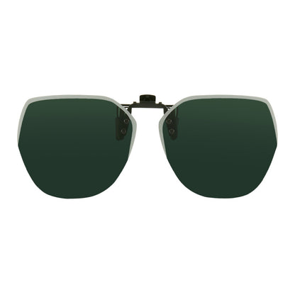 2025 new upturned sunglasses polarizing clips frameless polygonal men's and women's sunglasses clips wholesale 1020