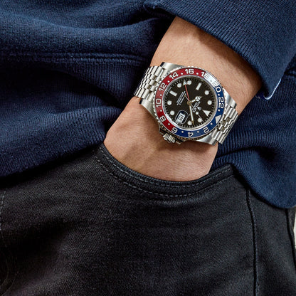 2025 Watch GMT-Master II 126710BLRO 'Pepsi' Stainless Steel Black Dial Jubilee (2019)