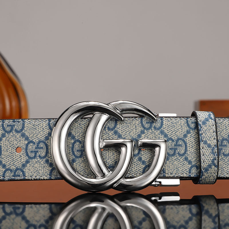 2025 3 Colors  printed letter leather belt