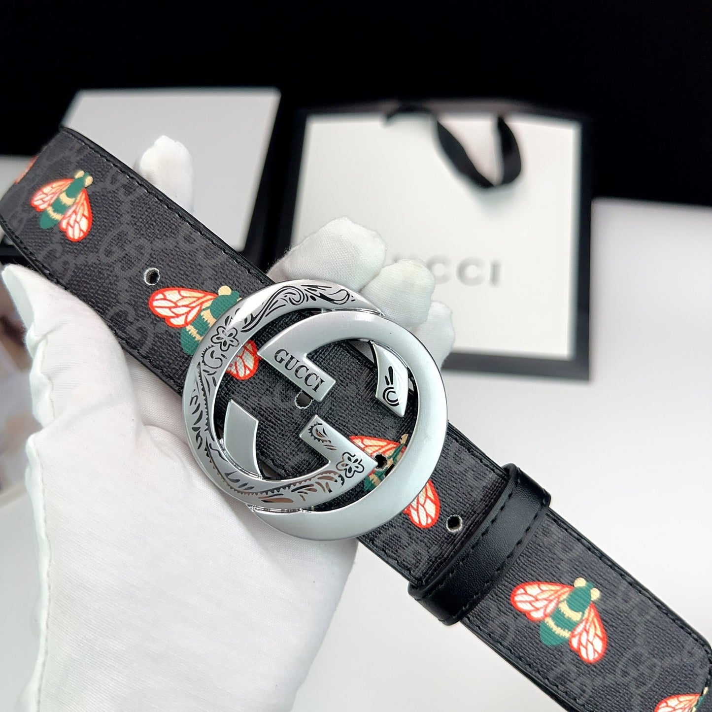 2025 Printed double G Fashion Belt