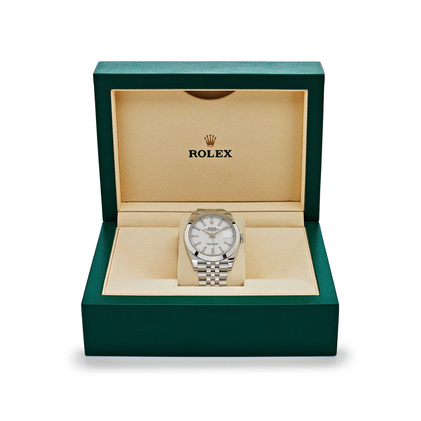 2025 Watch Datejust 126300 Stainless Steel Stick White Dial Jubilee (2024)