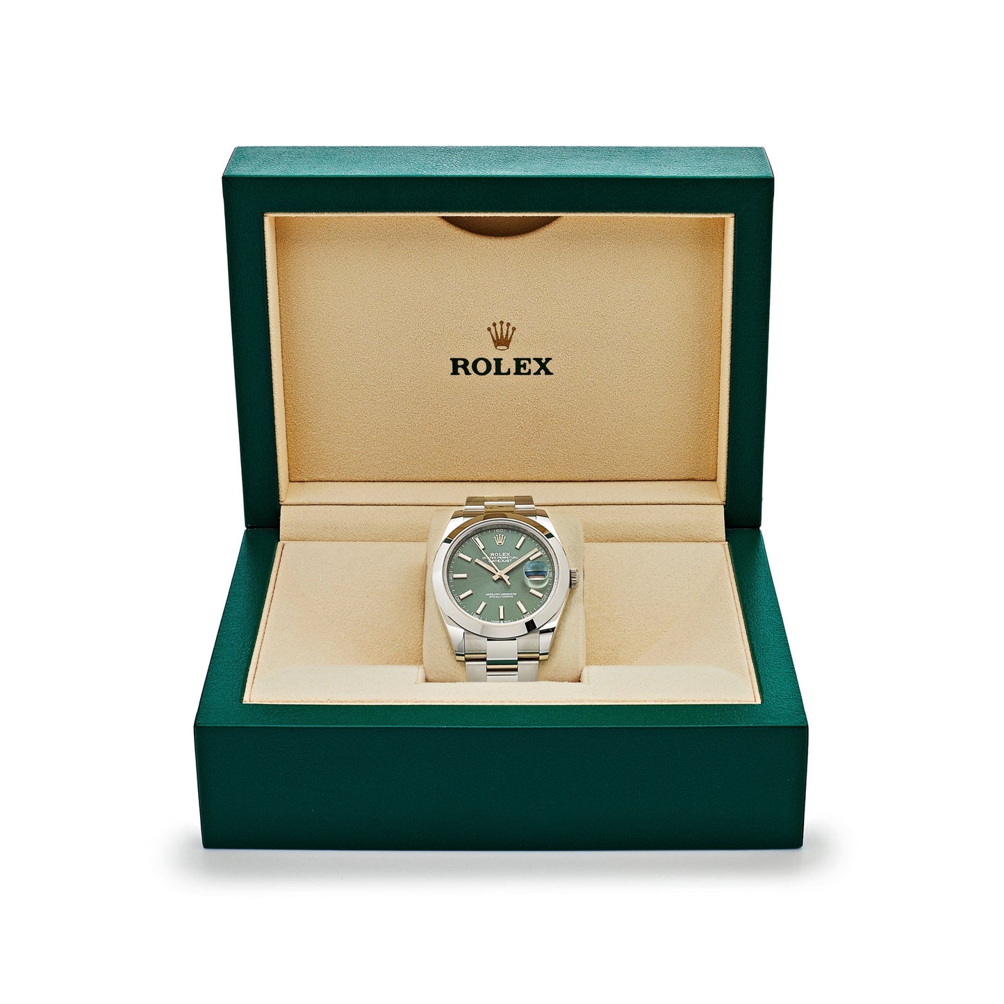 2025 Watch Datejust 126300 Stainless Steel Green Dial Oyster (2022)