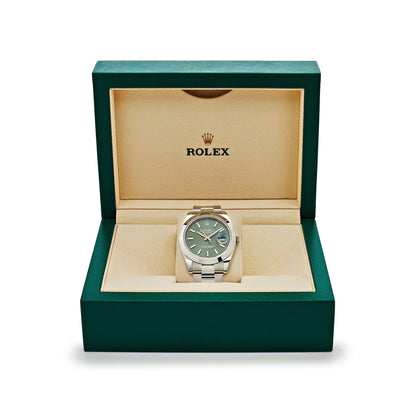 2025 Watch Datejust 126300 Stainless Steel Green Dial Oyster (2022)