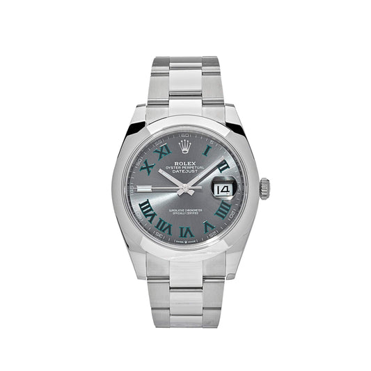 2025 Watch Datejust 126300 'Wimbledon' Stainless Steel Slate Dial Jubilee (2024)