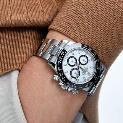 2025 Watch Daytona 116500LN Stainless Steel White Panda Dial (2021)